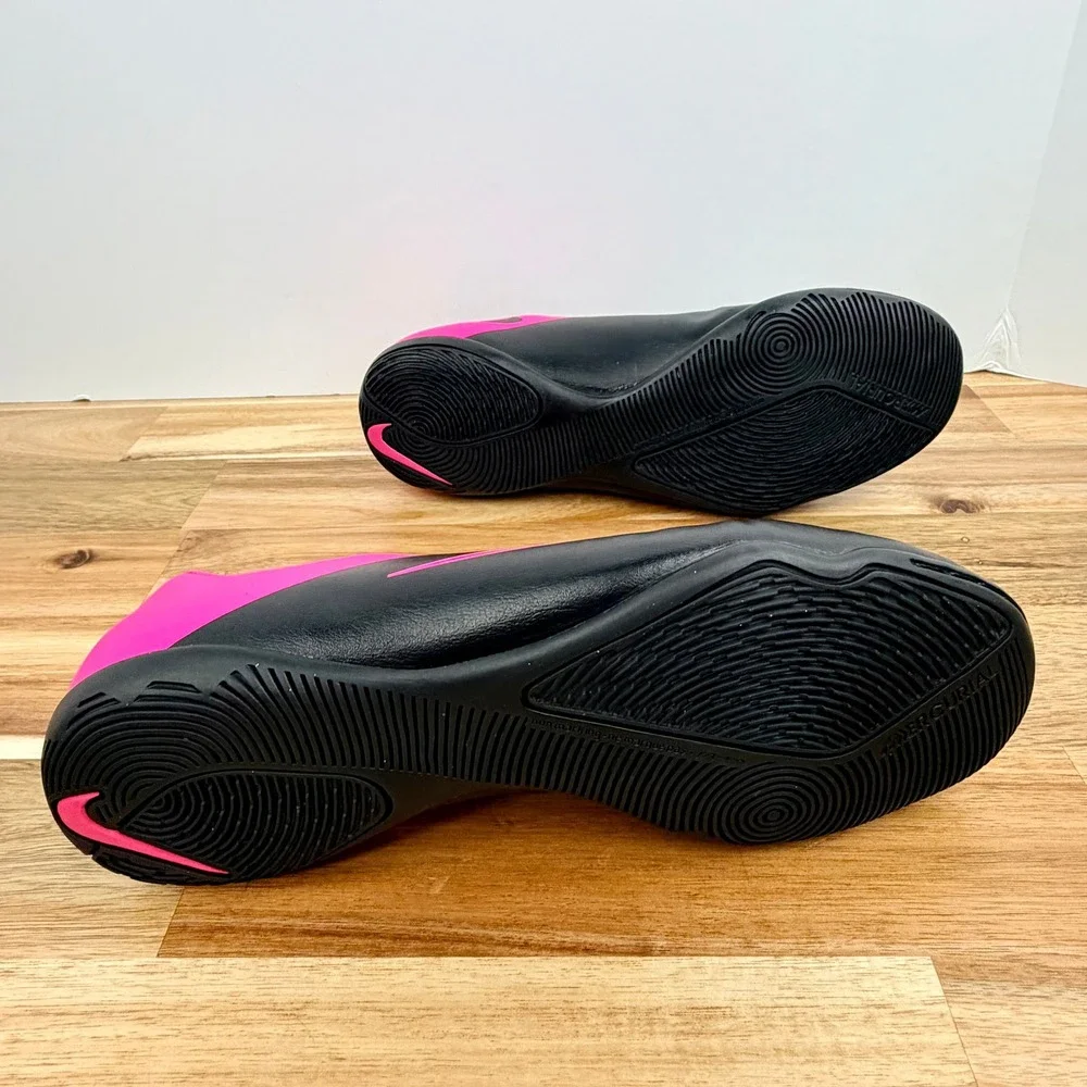 Nike Mercurial Victory V IC Indoor Soccer Shoes Black Pink 651639-006 Kids 5.5Y